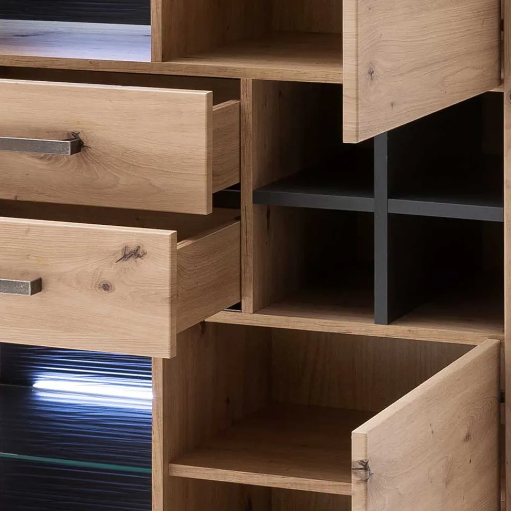 Wohnen Sideboards & Kommoden|Sideboards & Kommoden*110x146x45 Highboard mit offenen Fächern - Wykina