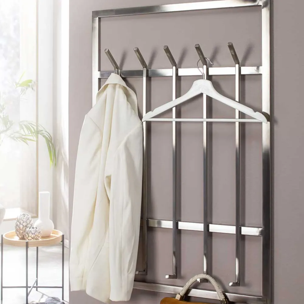 Wohnen 60x100x8 Hängende Garderobe aus Metall - modern - Marano
