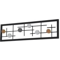 Wohnen 60x16x6 Hängende Garderobe mit 6 Kleiderhaken - Yucio