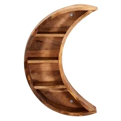 Wohnen Naturholzmöbel|Designermöbel*40x60x13 Hängendes Regal Mondsichel Design - Bageria