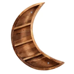 Wohnen Naturholzmöbel|Designermöbel*40x60x13 Hängendes Regal Mondsichel Design - Bageria