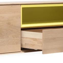 Wohnen 205x43x40 Hängeschrank fürs Wohnzimmer in Eiche Bianco - Enifra