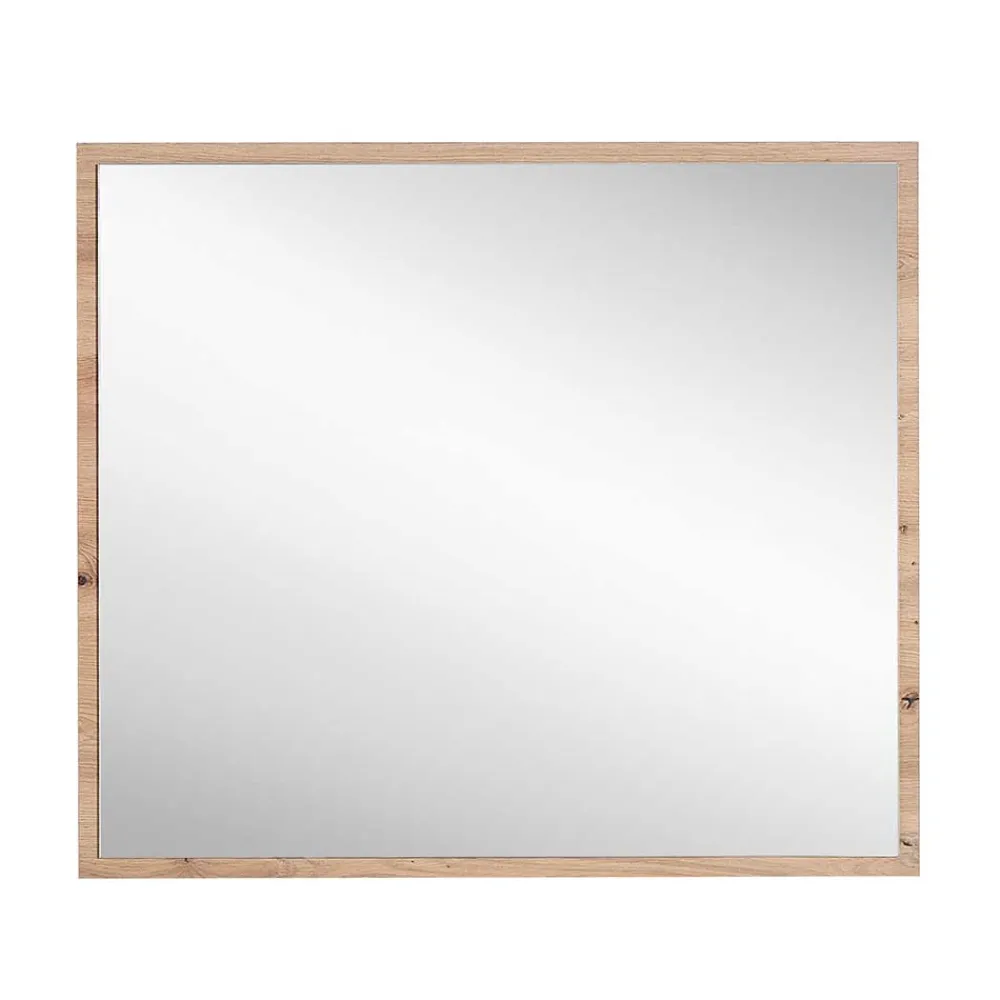 Wohnen Spiegel|Flurspiegel*80x70x2 Hängespiegel mit Rahmen in Holzoptik - Kuetra