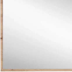 Wohnen Spiegel|Flurspiegel*80x70x2 Hängespiegel mit Rahmen in Holzoptik - Kuetra