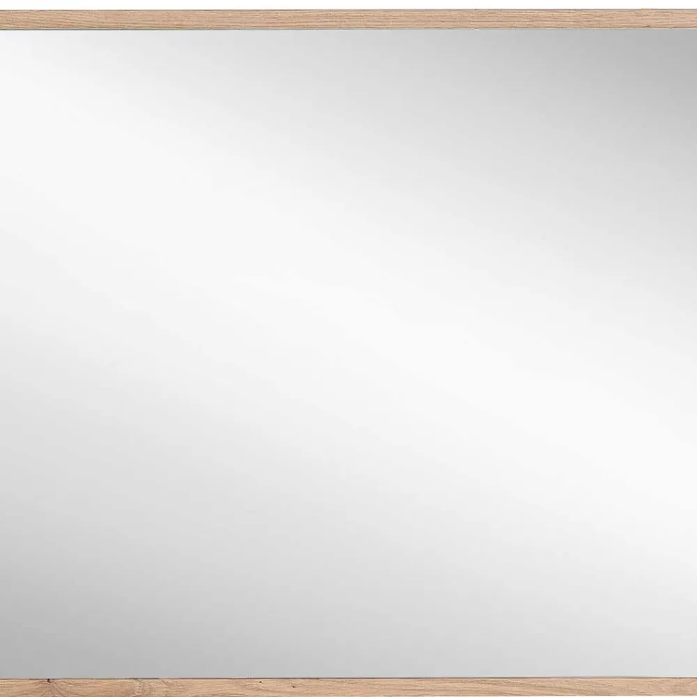 Wohnen Spiegel|Flurspiegel*80x70x2 Hängespiegel mit Rahmen in Holzoptik - Kuetra