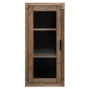 Wohnen 50x105x35 Hängevitrine aus Eiche in Wenge - Sieno