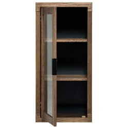 Wohnen 50x105x35 Hängevitrine aus Eiche in Wenge - Sieno