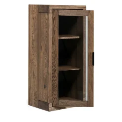 Wohnen 50x105x35 Hängevitrine aus Eiche in Wenge - Sieno