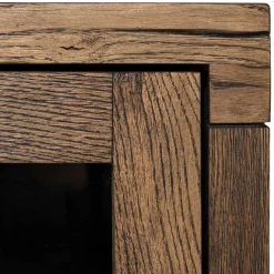 Wohnen 50x105x35 Hängevitrine aus Eiche in Wenge - Sieno