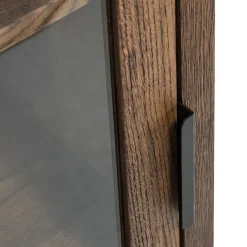 Wohnen 50x105x35 Hängevitrine aus Eiche in Wenge - Sieno