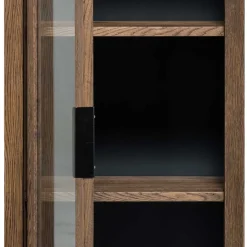Wohnen 50x105x35 Hängevitrine aus Eiche in Wenge - Sieno
