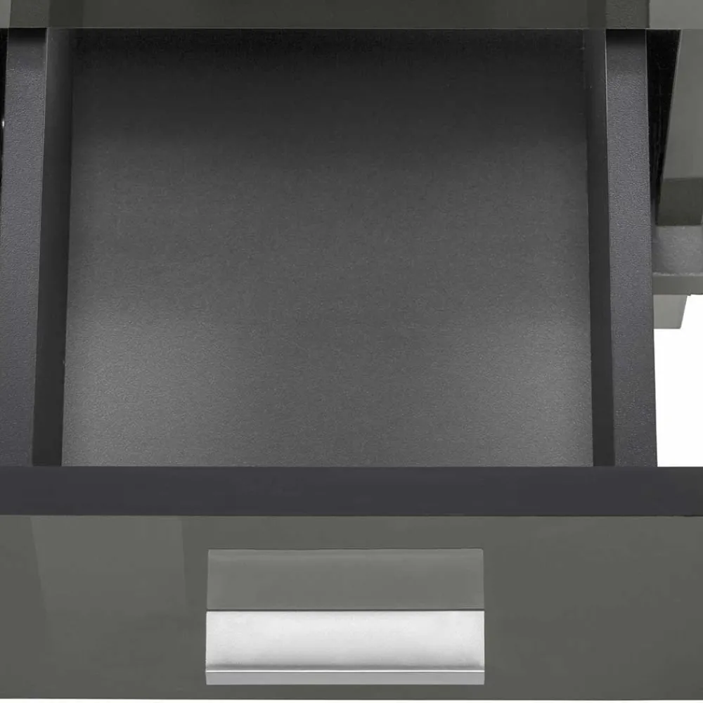 Wohnen 60x90x30 Hochglanz Badschrank in Grau - Ulivia