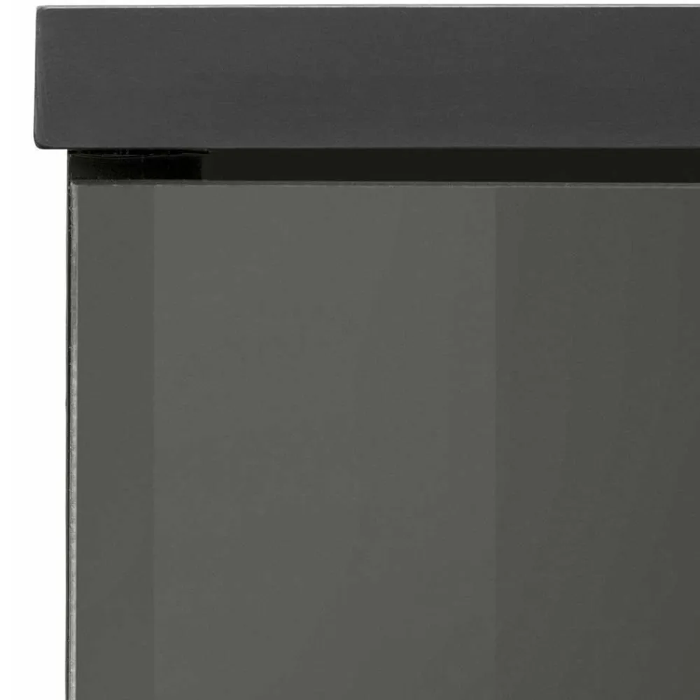 Wohnen 60x90x30 Hochglanz Badschrank in Grau - Ulivia