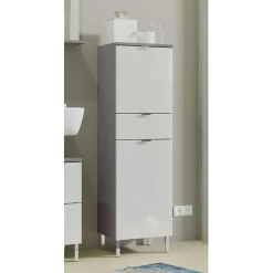 Wohnen Badschränke*34x120x34 Hochglanz Badschrank in Weiß - Otrus