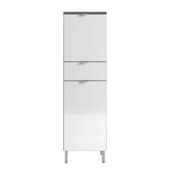 Wohnen Badschränke*34x120x34 Hochglanz Badschrank in Weiß - Otrus