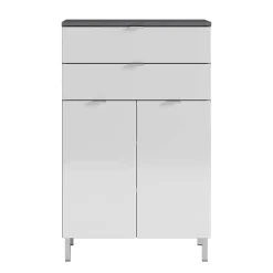 Wohnen 60x97x34 Hochglanz Kommode in Weiß - Otrus