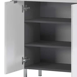 Wohnen 60x97x34 Hochglanz Kommode in Weiß - Otrus