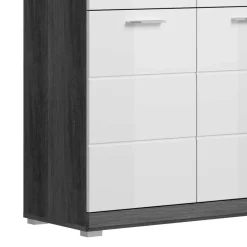 Wohnen Küchenschränke|Flurkommoden*90x96x37 Hochglanz Schuhkommode in Weiß - Nancys