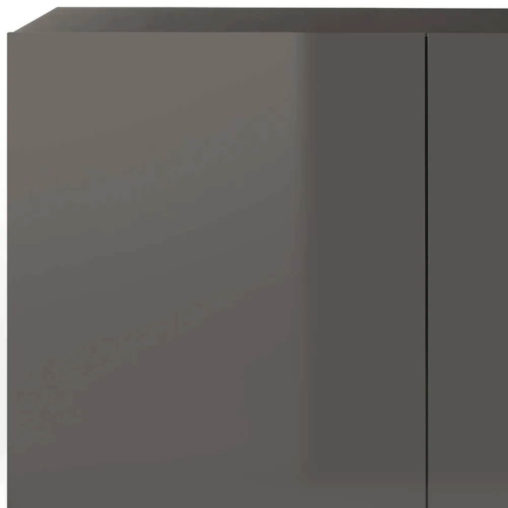 Wohnen 181x94x44 Hochglanz Sideboard in Dunkelgrau - Eracosta