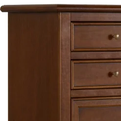 Wohnen 60x119x38 Hochkommode in Walnuss Braun - Istefanio