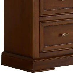 Wohnen 60x119x38 Hochkommode in Walnuss Braun - Istefanio