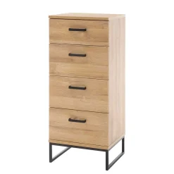 Wohnen Schwarze Möbel|Flurkommoden*50x116x44 Hochkommode mit Bügelgestell - Truvisas