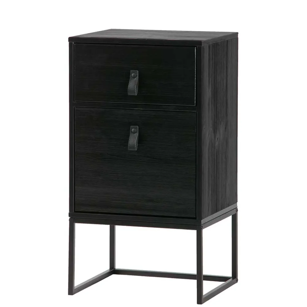 Wohnen Nachttische|Kommoden*40x74x35 Hochkommode mit Bügelgestell - Clewono