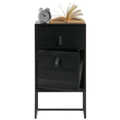 Wohnen Nachttische|Kommoden*40x74x35 Hochkommode mit Bügelgestell - Clewono