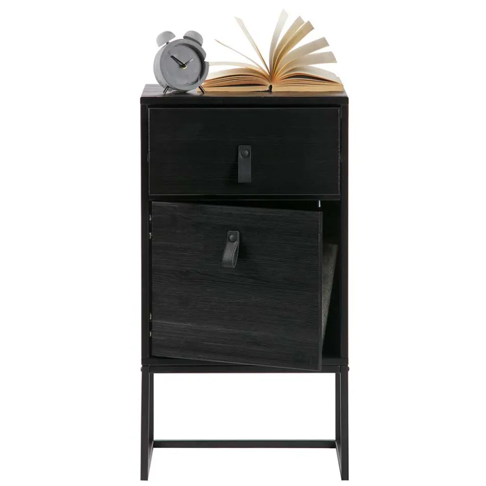 Wohnen Nachttische|Kommoden*40x74x35 Hochkommode mit Bügelgestell - Clewono