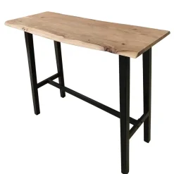 Wohnen 125x112x51 Hochtisch aus Akazie Baumkante - Clause