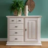 Wohnen Flurkommoden*114x94x47 Hohe Kommode im Landhausstil - Beato