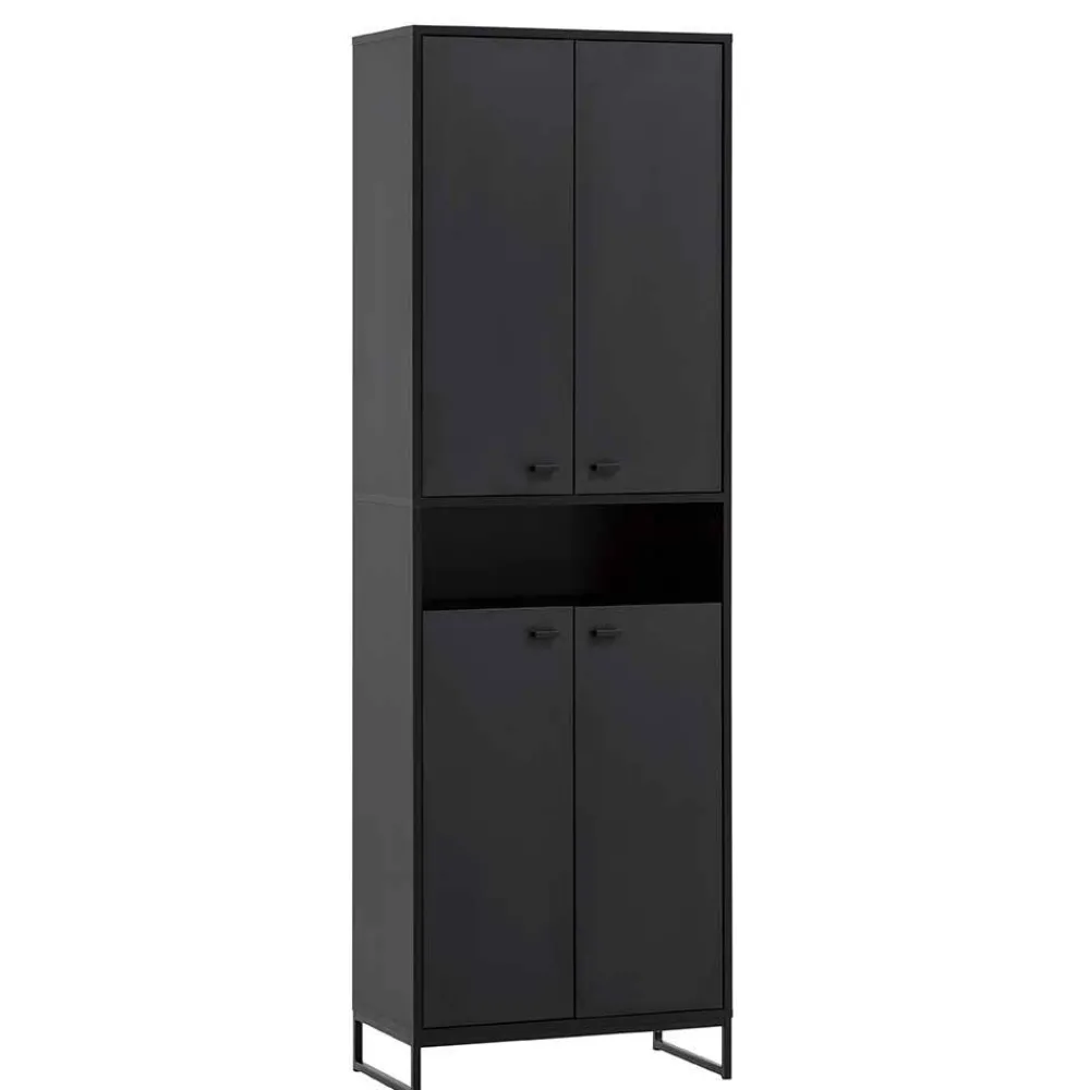 Wohnen Skandinavische Möbel|Schuhschränke*60x186x33 Hoher Schuhschrank mit 4 Türen & Fach - Anderian