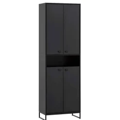 Wohnen Skandinavische Möbel|Schuhschränke*60x186x33 Hoher Schuhschrank mit 4 Türen & Fach - Anderian