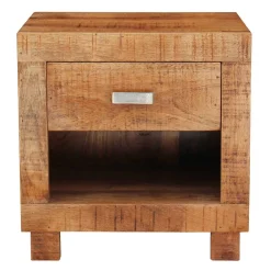 Wohnen Kommoden|Nachttische*40x40x30 Holz Nachtkonsole mit Schublade & Fach - Lance