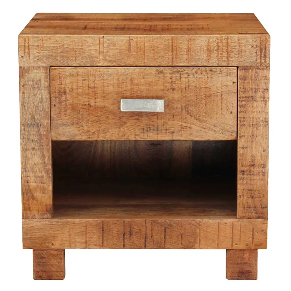 Wohnen Kommoden|Nachttische*40x40x30 Holz Nachtkonsole mit Schublade & Fach - Lance