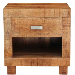 Wohnen Kommoden|Nachttische*40x40x30 Holz Nachtkonsole mit Schublade & Fach - Lance