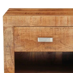 Wohnen Kommoden|Nachttische*40x40x30 Holz Nachtkonsole mit Schublade & Fach - Lance