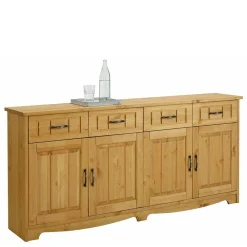 Wohnen 194x89x37 Holz Sideboard aus Kiefer Natur - Vanpos