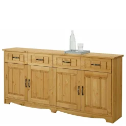Wohnen 194x89x37 Holz Sideboard aus Kiefer Natur - Vanpos