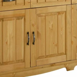 Wohnen 194x89x37 Holz Sideboard aus Kiefer Natur - Vanpos