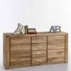 Wohnen 158x80x40 Holz Sideboard aus Wildeiche - Maila