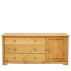 Wohnen 152x68x38 Holzkommode mit 3 breiten Schubladen - Imressa