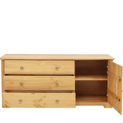 Wohnen 152x68x38 Holzkommode mit 3 breiten Schubladen - Imressa