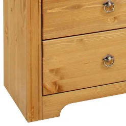 Wohnen 152x68x38 Holzkommode mit 3 breiten Schubladen - Imressa