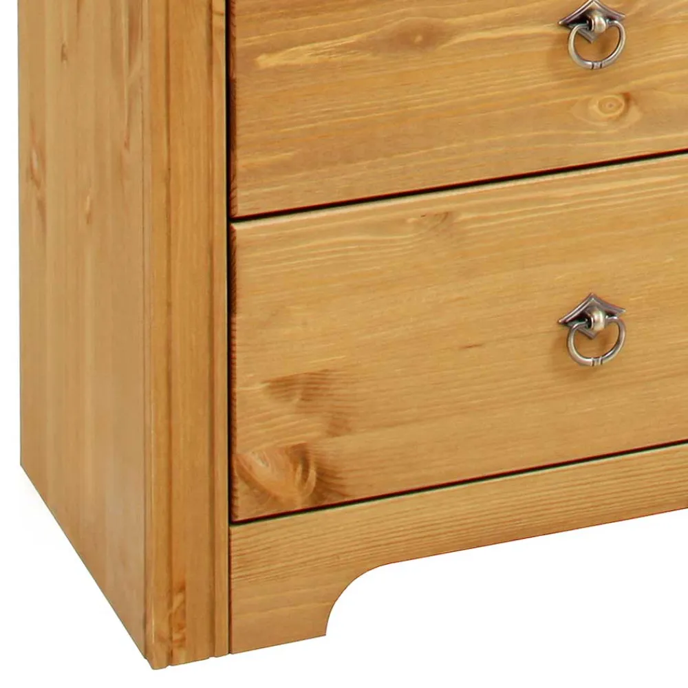 Wohnen 152x68x38 Holzkommode mit 3 breiten Schubladen - Imressa