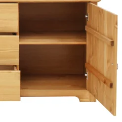 Wohnen 152x68x38 Holzkommode mit 3 breiten Schubladen - Imressa