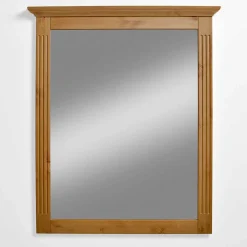Wohnen 79x101x6 Holzspiegel in Kiefer Laugefarben - Cabressan
