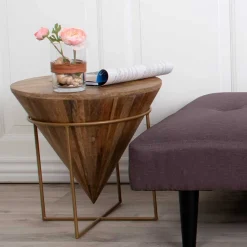 Wohnen 45x45x45 Holztisch im Kegel Konus Design - Scolari