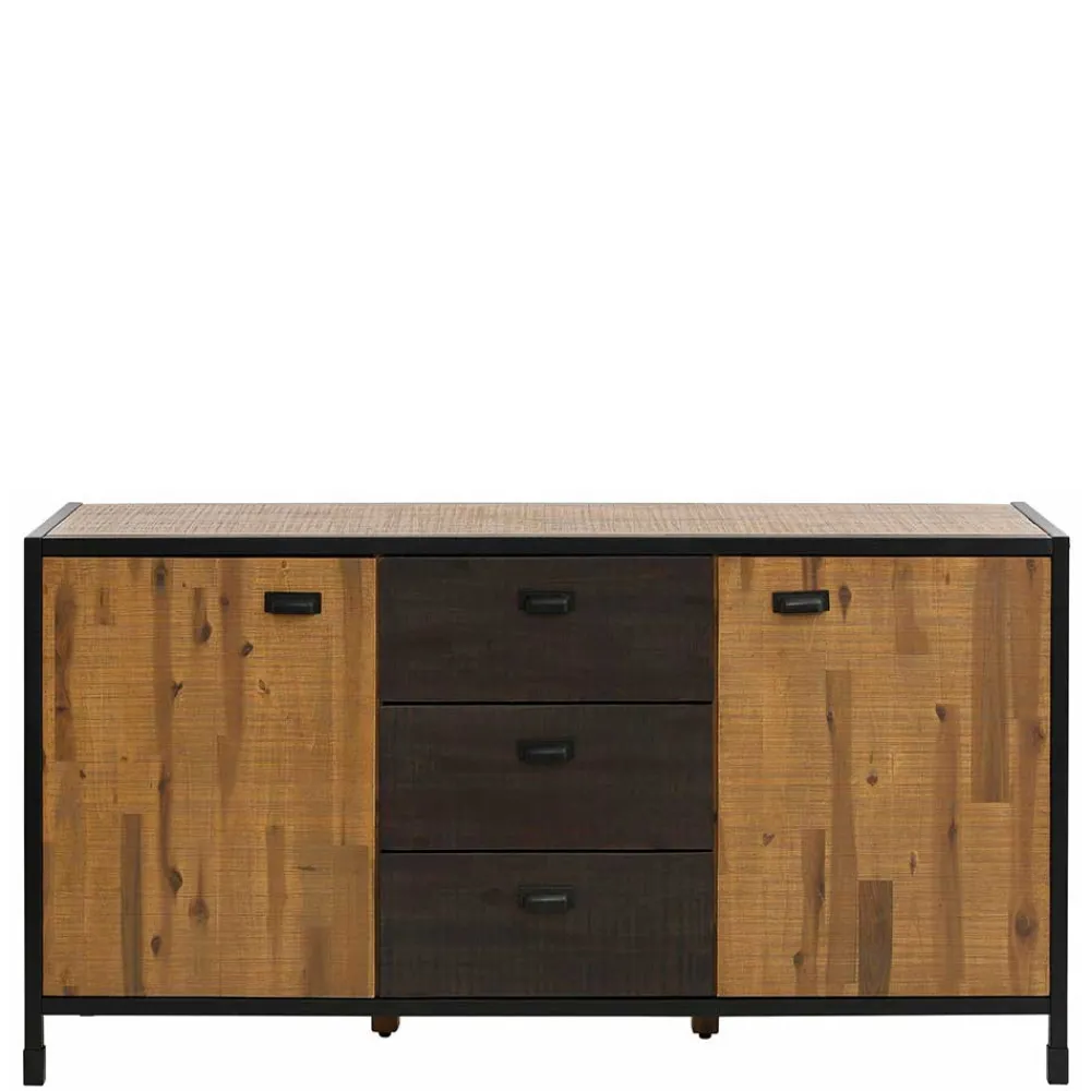 Wohnen Loft Möbel|Industrial Möbel*150x80x45 Industrial Kommode aus Holz & Metall - Nadeicra