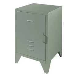 Wohnen 40x60x40 Industrial Nachtschrank in Spind Optik - Kerbea